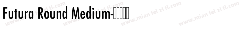 Futura Round Medium字体转换